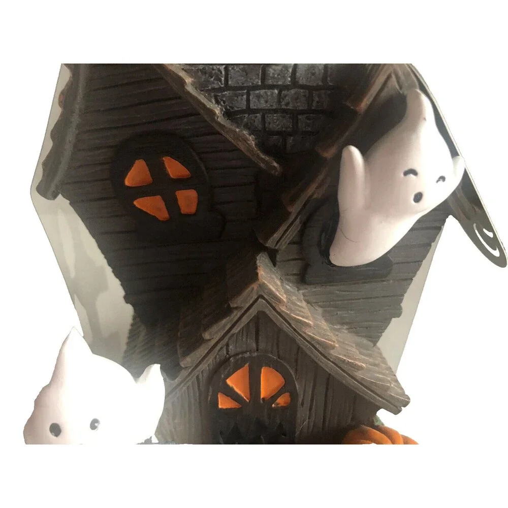 Halloween Haunted House Soap Pump Dispenser Ghost Pumpkin Spooky Tombstone Resin